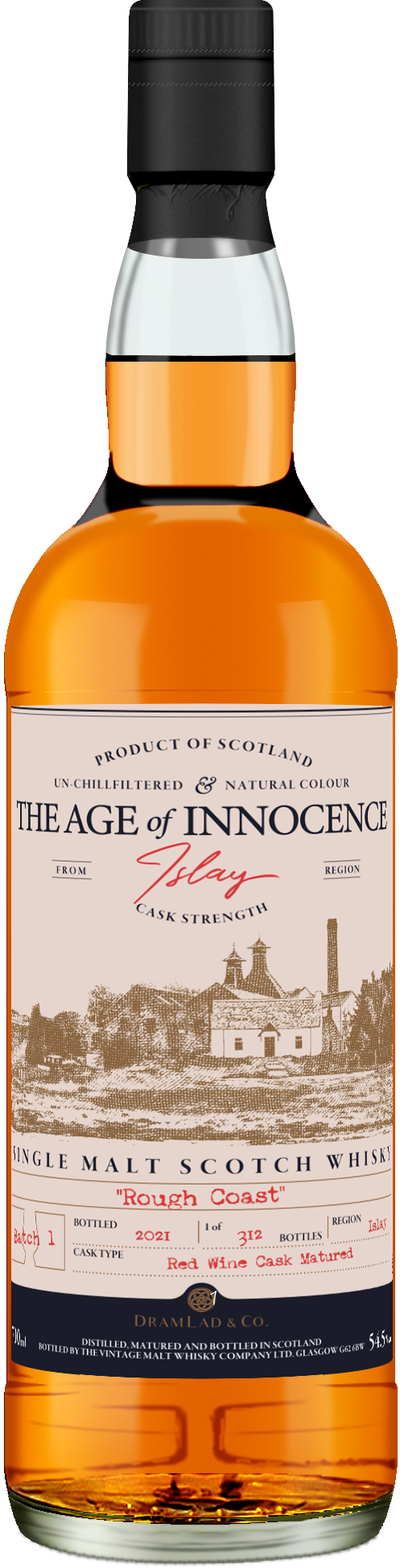 THE AGE of INNOCENCE whisky bottle